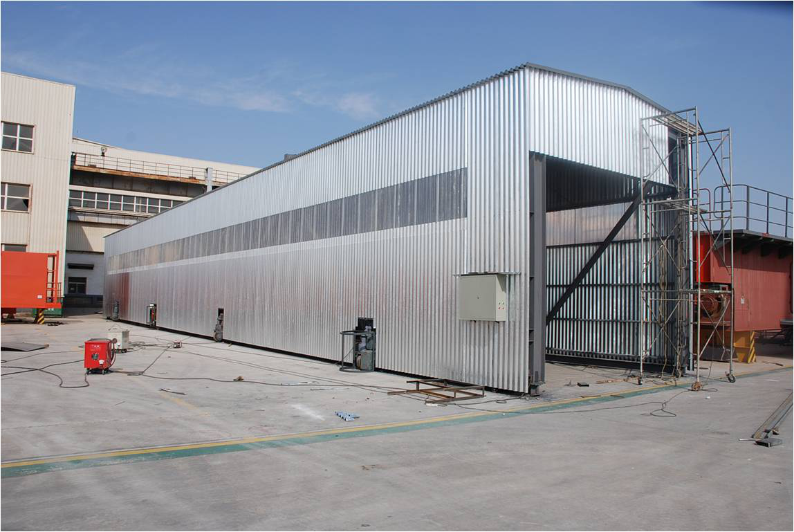 伸縮式噴漆房圖片