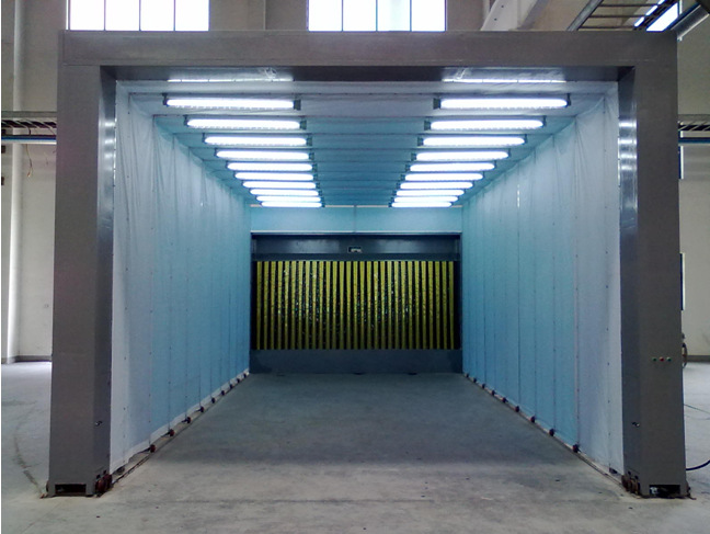 伸縮式噴漆房圖片